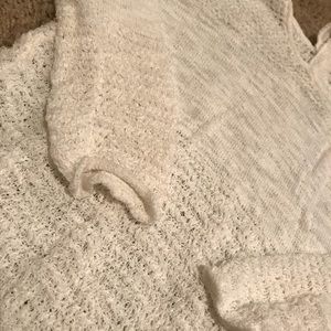 Cold shoulder oversized sweater